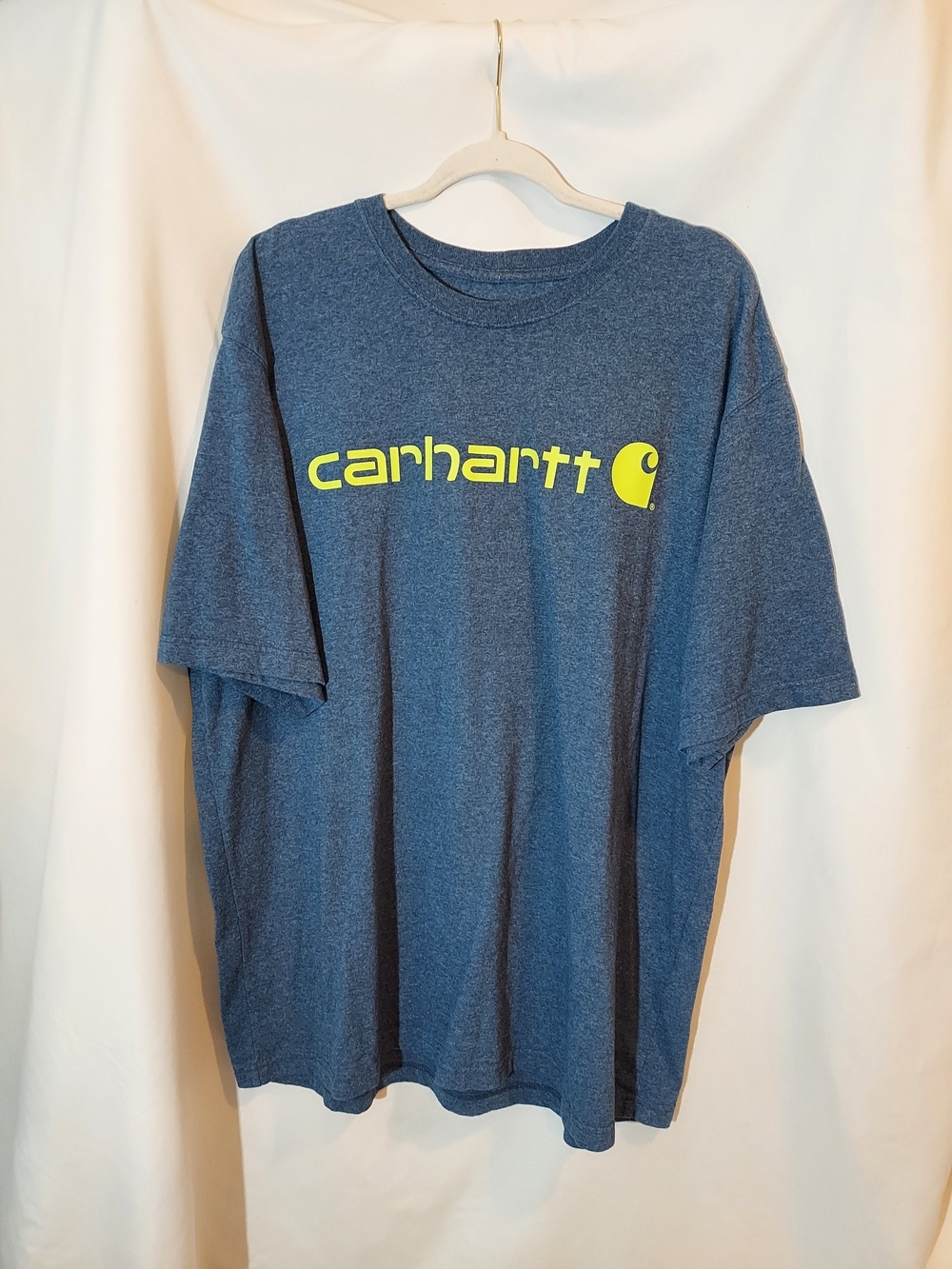 Carhartt Men’s Original Fit Heavyweight Graphic T-Shirt Blue - XL